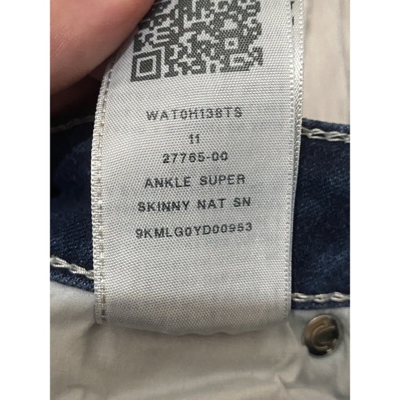 True Religion Womans Ankle Slit Halle Mid Rise Super Skinny Jeans size 27 - Picture 7 of 10